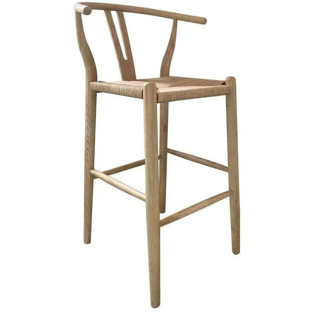24 Inch Counter Stool Natural Scandinavian - LOOMLAN - Moe's Home - Counter Stools