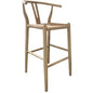 24 Inch Counter Stool Natural Scandinavian - LOOMLAN - Moe's Home - Counter Stools