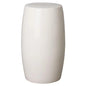 25.5 in. Tall Outdoor Decorative Garden Stool-Garden Stools-Emissary-White-LOOMLAN