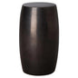 25.5 in. Tall Outdoor Decorative Garden Stool-Garden Stools-Emissary-Gunmetal-LOOMLAN
