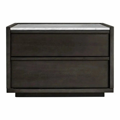 26.5 Inch Nightstand Grey Contemporary - LOOMLAN - Moe's Home - Nightstands