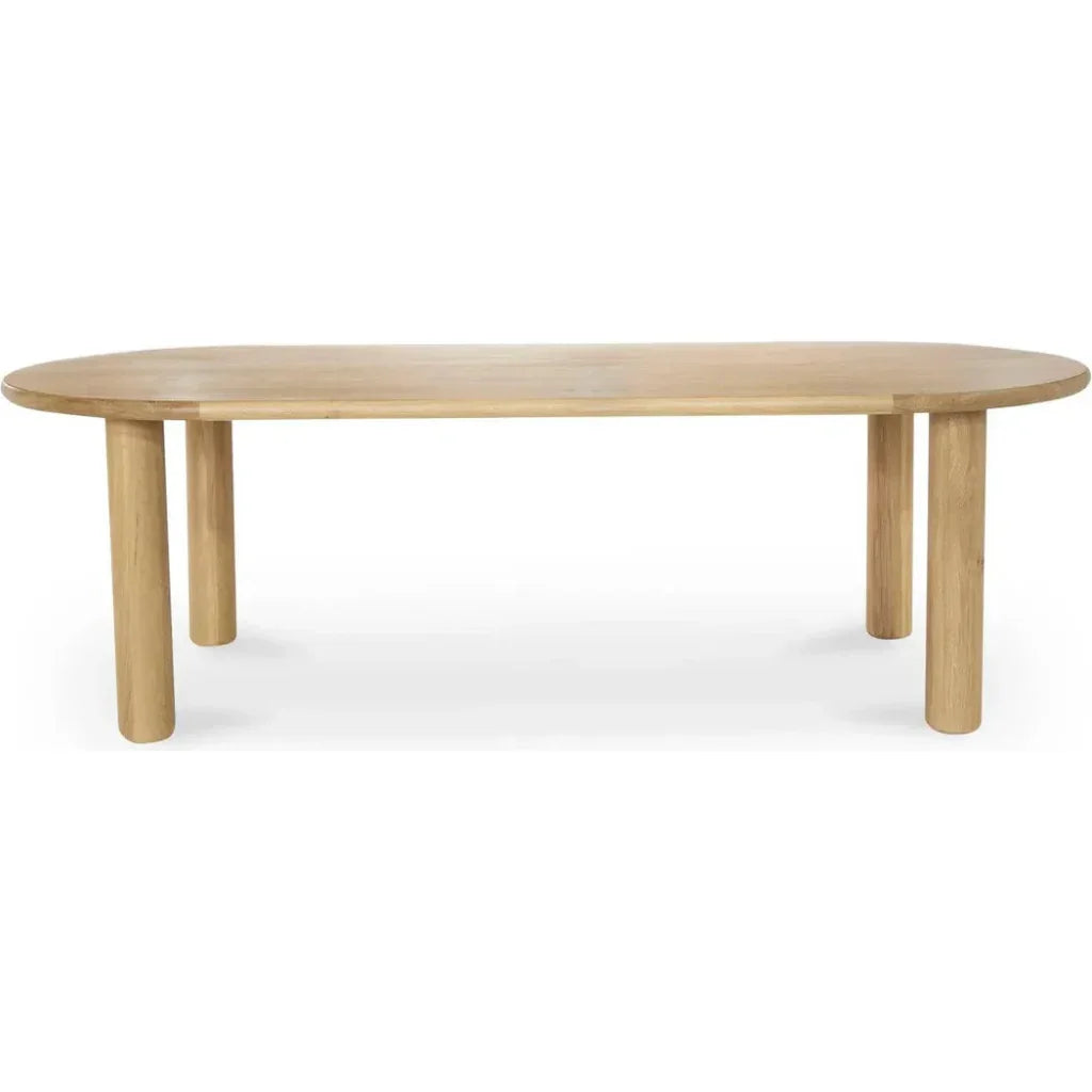 29.5 in. Milo Natural Solid Geometric Dining Table-Dining Tables-Moe's Home-LOOMLAN