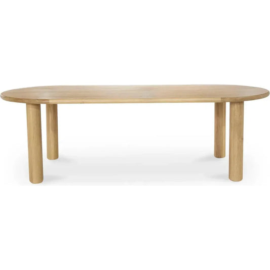 29.5 in. Milo Natural Solid Geometric Dining Table-Dining Tables-Moe's Home-LOOMLAN