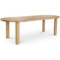 29.5 in. Milo Natural Solid Geometric Dining Table-Dining Tables-Moe's Home-LOOMLAN