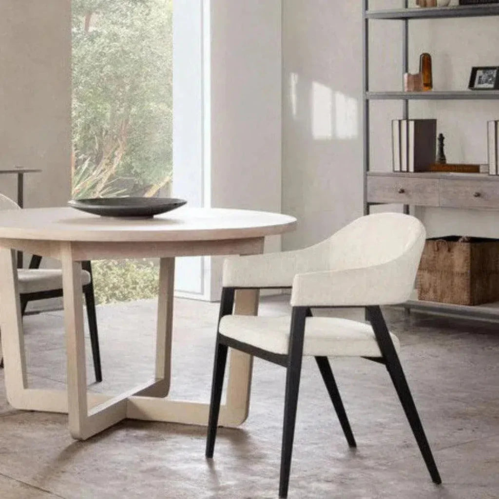 2PC Counter Height Chairs In Cream Fabric - LOOMLAN - Diamond Sofa - Counter Stools