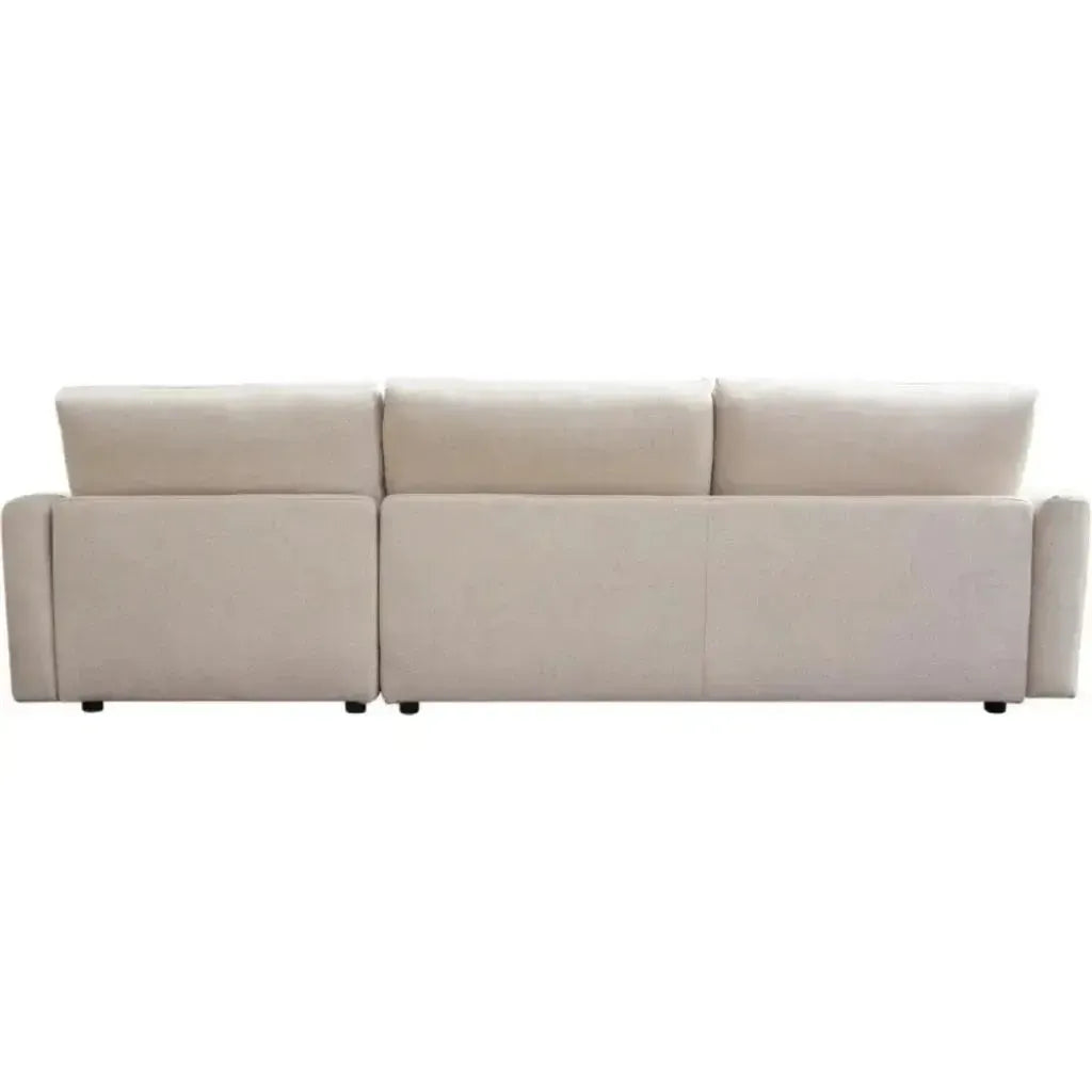 2PC Reversible Chaise Sectional in Cream - LOOMLAN - Diamond Sofa - Sectionals