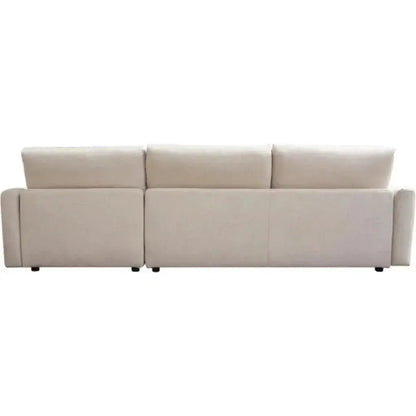 2PC Reversible Chaise Sectional in Cream - LOOMLAN - Diamond Sofa - Sectionals