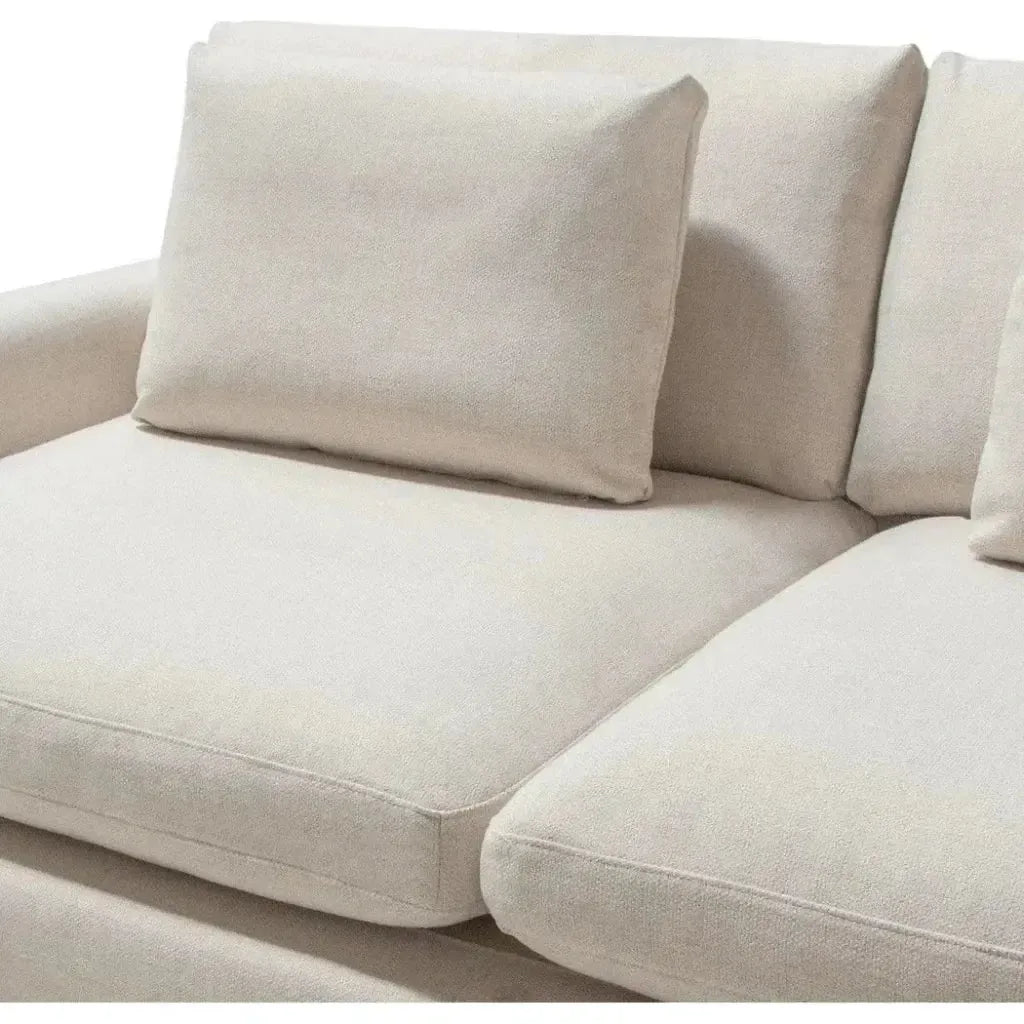 2PC Reversible Chaise Sectional in Cream - LOOMLAN - Diamond Sofa - Sectionals