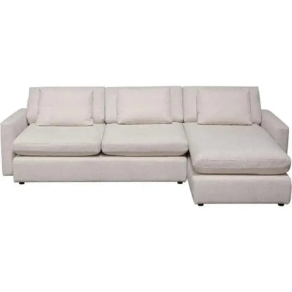 2PC Reversible Chaise Sectional in Cream - LOOMLAN - Diamond Sofa - Sectionals