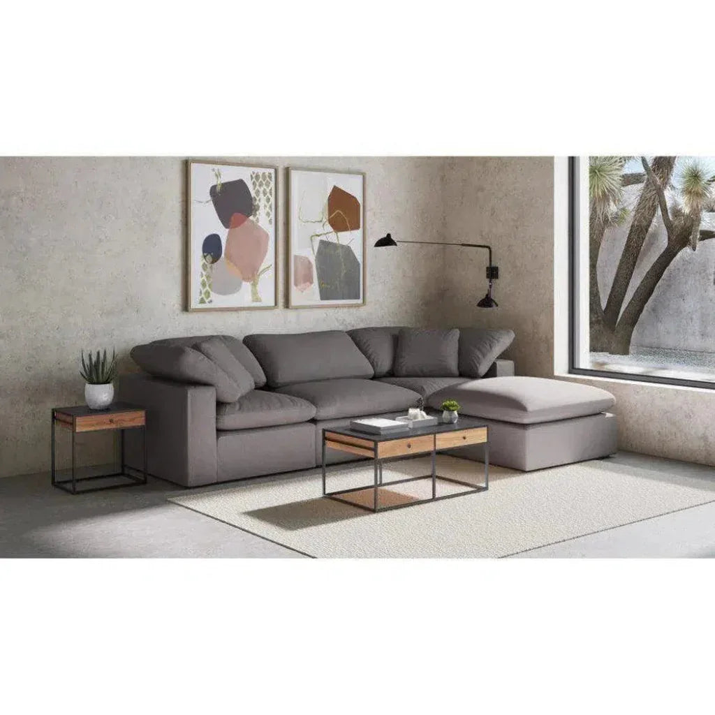 3 PC Stain Resistant Condo Grey Nook Modular-Modular Sofas-Moe's Home-LOOMLAN