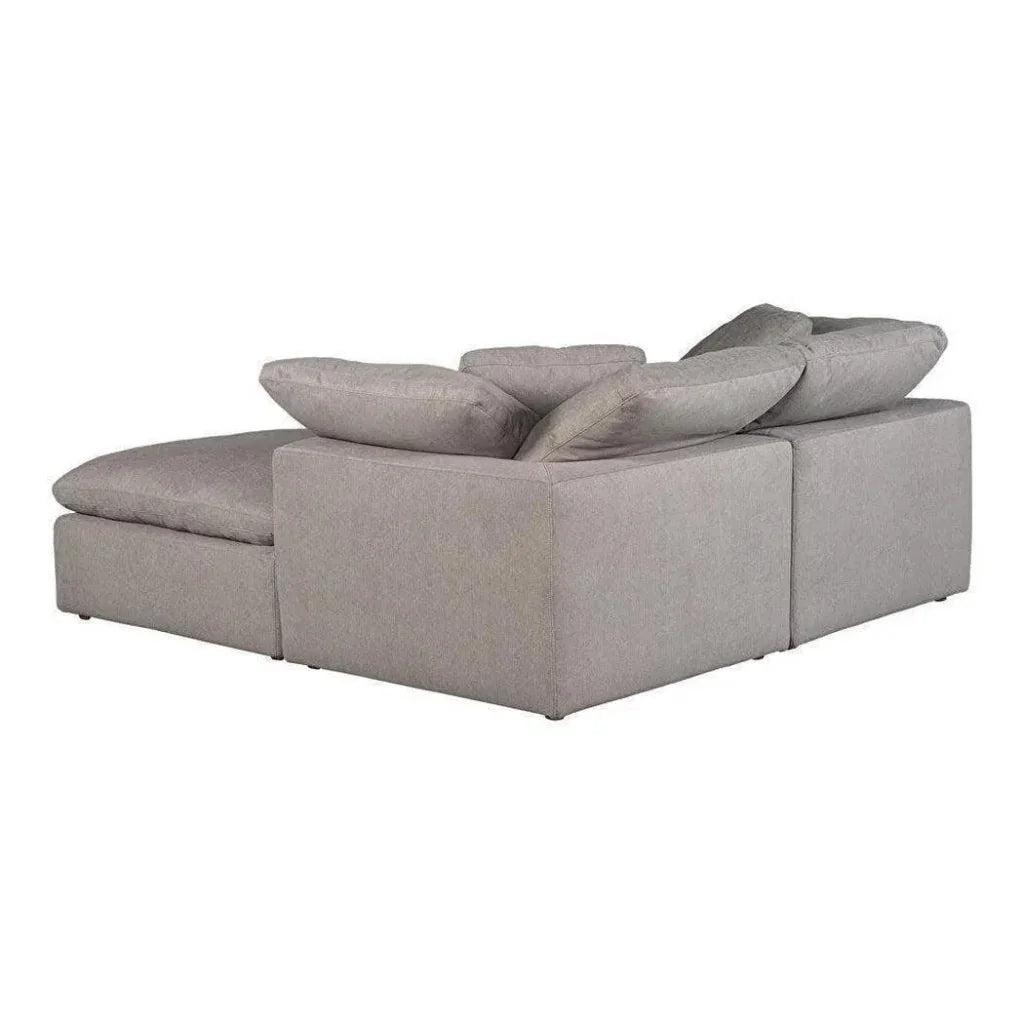 3 PC Stain Resistant Condo Grey Nook Modular-Modular Sofas-Moe's Home-LOOMLAN