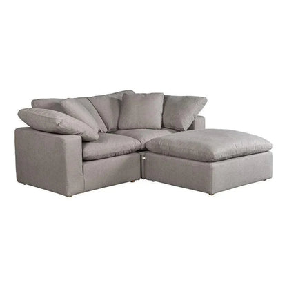 3 PC Stain Resistant Condo Grey Nook Modular-Modular Sofas-Moe's Home-LOOMLAN