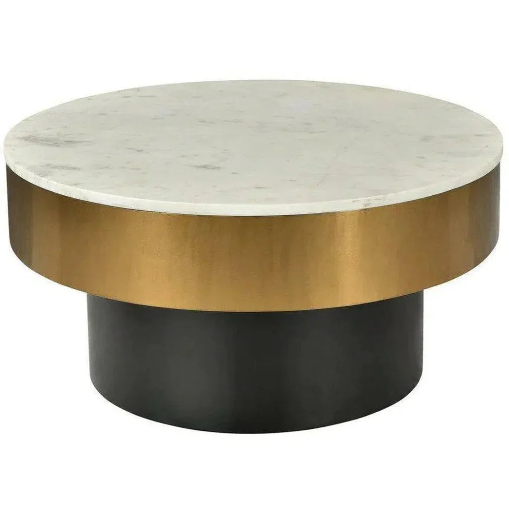 31.5 Inch Coffee Table White Art Deco - LOOMLAN - Moe's Home - Coffee Tables