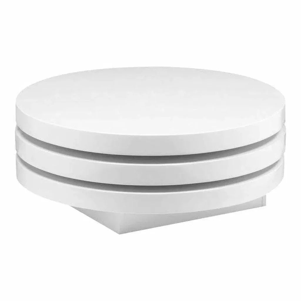 31.5 Inch Coffee Table White Modern - LOOMLAN - Moe's Home - Coffee Tables