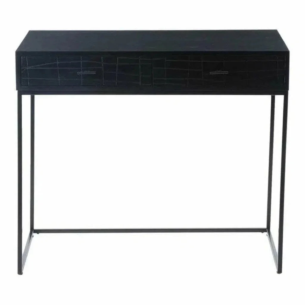 35.5 Inch Desk Black Contemporary-Home Office Desks-Moe's Home-LOOMLAN