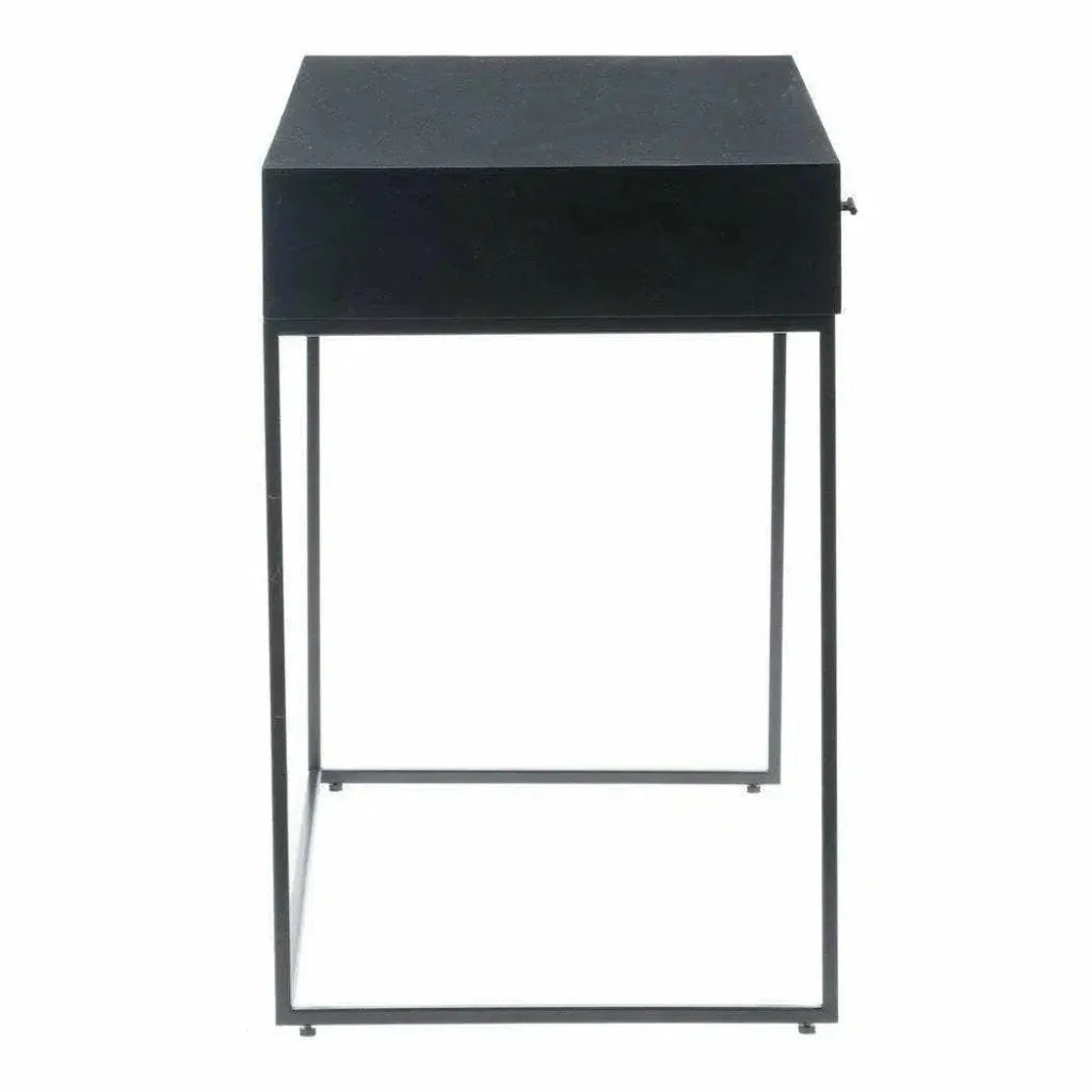 35.5 Inch Desk Black Contemporary-Home Office Desks-Moe's Home-LOOMLAN