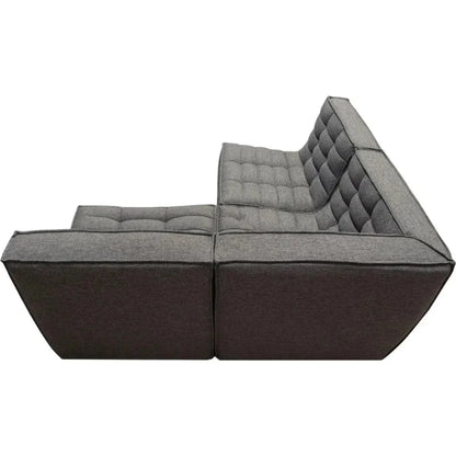 3PC Corner Modular Sectional In Grey-Modular Sofas-Diamond Sofa-LOOMLAN