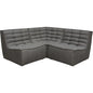 3PC Corner Modular Sectional In Grey-Modular Sofas-Diamond Sofa-LOOMLAN