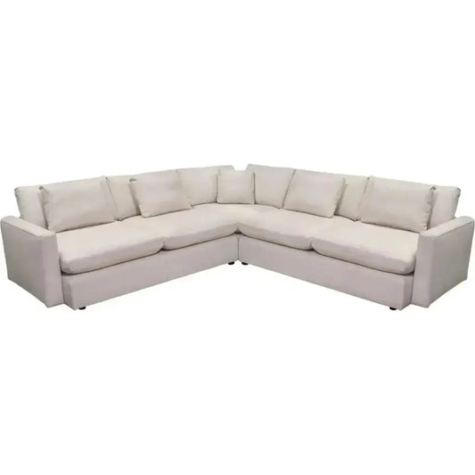 3PC Corner Sectional in Cream Fabric - LOOMLAN - Diamond Sofa - Sectionals