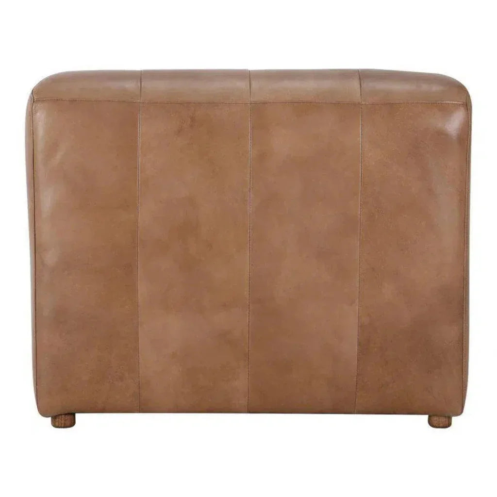 3PC Set Tan Leather Reversible Modular Sofa-Modular Sofas-Moe's Home-LOOMLAN
