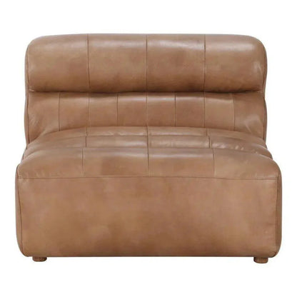 3PC Set Tan Leather Reversible Modular Sofa-Modular Sofas-Moe's Home-LOOMLAN