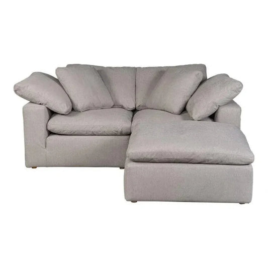 3PC Stain Resistant Grey Nook Modular-Modular Sofas-Moe's Home-LOOMLAN