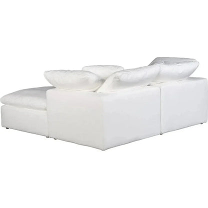 3PC Stain Resistant White Nook Modular-Modular Sofas-Moe's Home-LOOMLAN