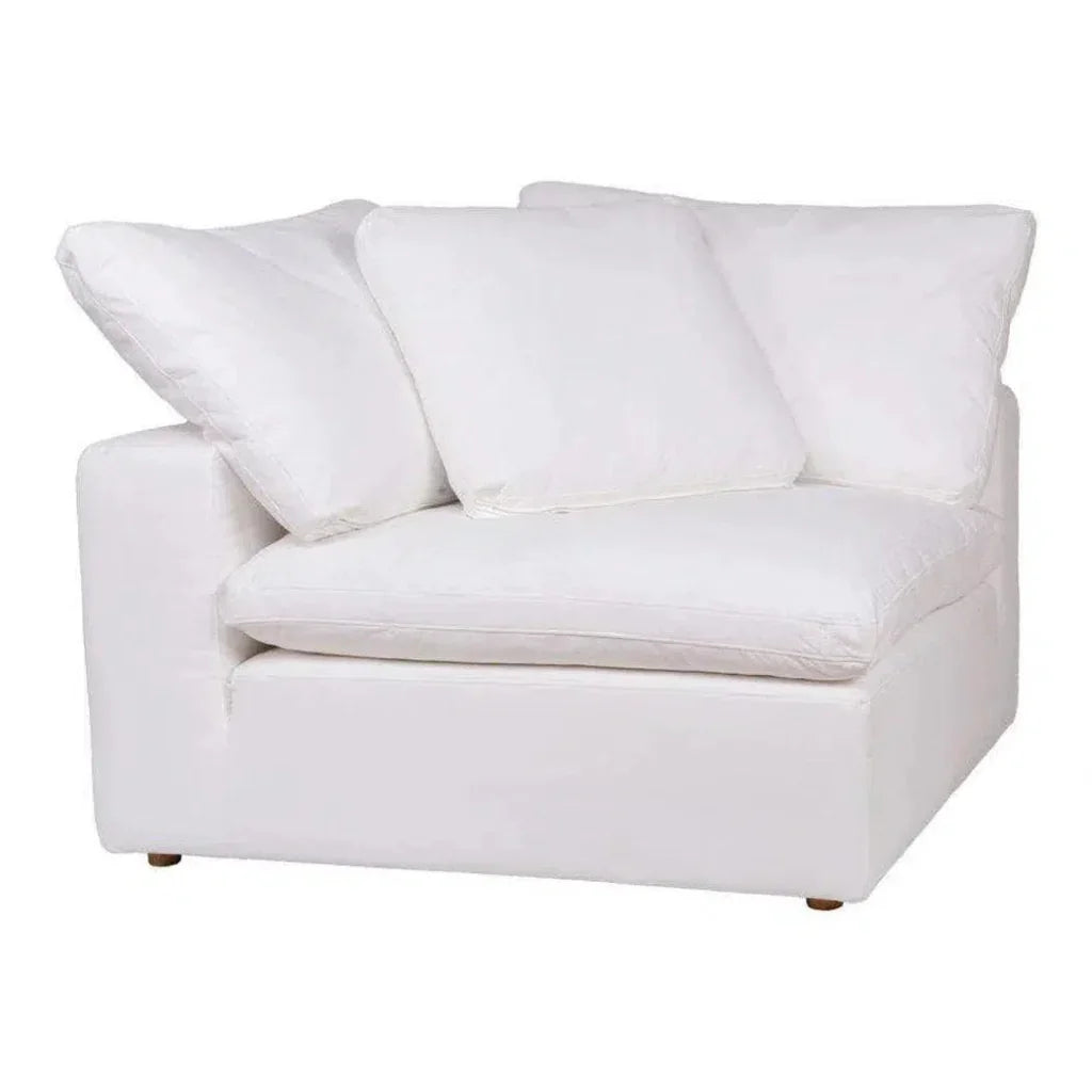 3PC Stain Resistant White Nook Modular-Modular Sofas-Moe's Home-LOOMLAN