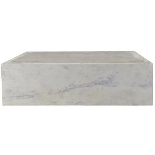 40 Inch Coffee Table White Contemporary - LOOMLAN - Moe's Home - Coffee Tables