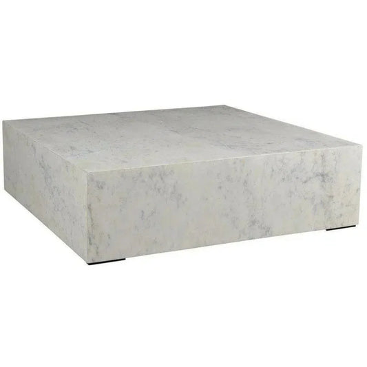 40 Inch Coffee Table White Contemporary - LOOMLAN - Moe's Home - Coffee Tables