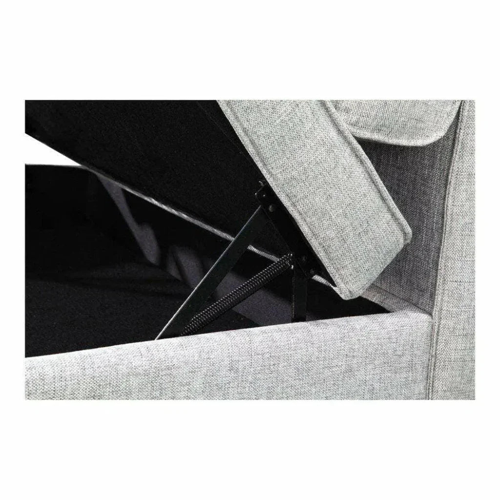 40 Inch Storage Ottoman Grey Modern - LOOMLAN - Moe's Home - Ottomans