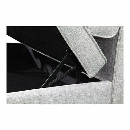 40 Inch Storage Ottoman Grey Modern - LOOMLAN - Moe's Home - Ottomans
