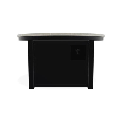 42" Round Polymer Top Chat Height Fire Table-Outdoor Fire Tables-Telescope-LOOMLAN