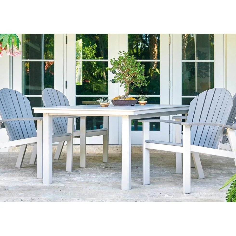 42" Square Origins Table With Umbrella Hole-Outdoor Dining Tables-Telescope-LOOMLAN