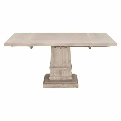 44-64" Solid Wood Square Extendable Dining Table-Dining Tables-Essentials For Living-LOOMLAN