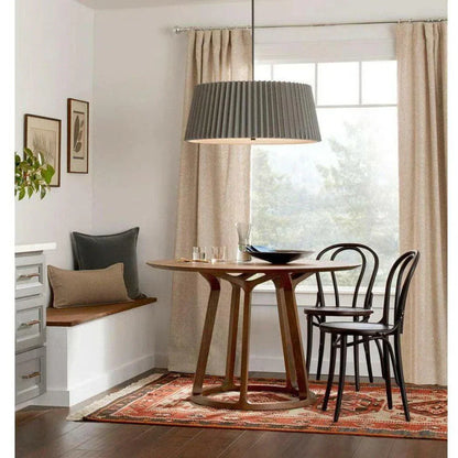 47 Inch Round Dining Table Brown Mid-Century-Dining Tables-Moe's Home-LOOMLAN