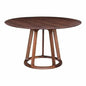 47 Inch Round Dining Table Brown Mid-Century-Dining Tables-Moe's Home-LOOMLAN
