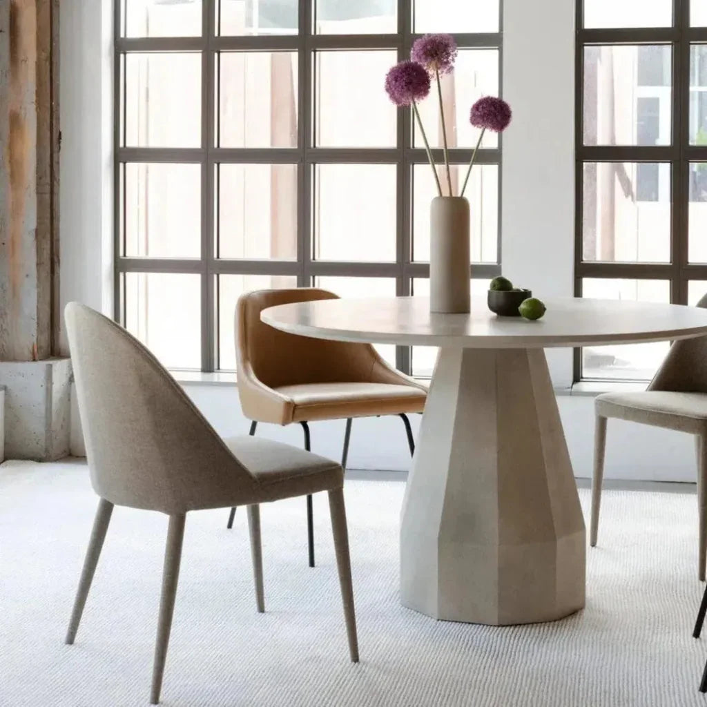 47 Outdoor Dining Table Antique White Concrete-Outdoor Dining Tables-Moe's Home-LOOMLAN