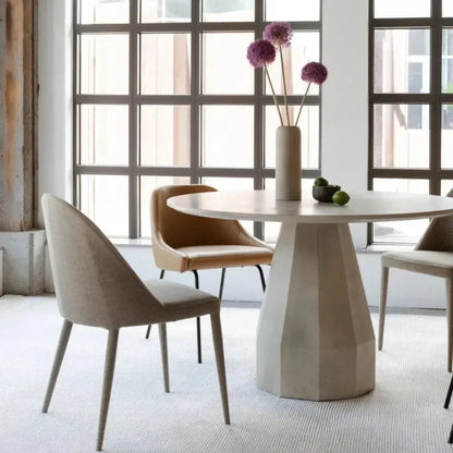 47 Outdoor Dining Table Antique White Concrete-Outdoor Dining Tables-Moe's Home-LOOMLAN