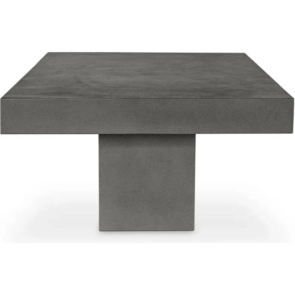 47 in Outdoor Coffee Table Grey Contemporary-Outdoor Coffee Tables-Moe's Home-LOOMLAN