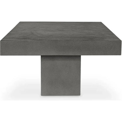 47 in Outdoor Coffee Table Grey Contemporary-Outdoor Coffee Tables-Moe's Home-LOOMLAN