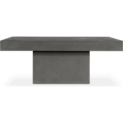 47 in Outdoor Coffee Table Grey Contemporary-Outdoor Coffee Tables-Moe's Home-LOOMLAN