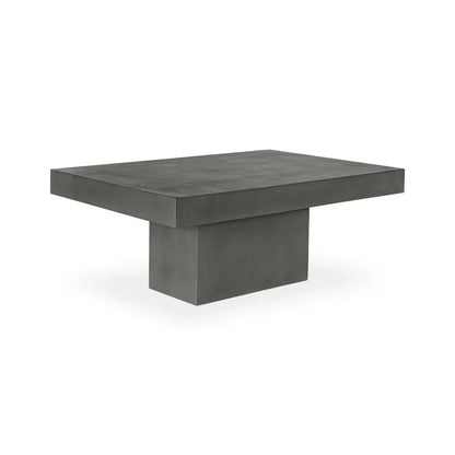 47 in Outdoor Coffee Table Grey Contemporary-Outdoor Coffee Tables-Moe's Home-LOOMLAN