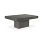 47 in Outdoor Coffee Table Grey Contemporary-Outdoor Coffee Tables-Moe's Home-LOOMLAN
