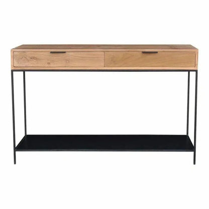 48 Inch Console Table Natural Contemporary - LOOMLAN - Moe's Home - Console Tables