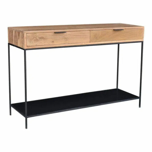 48 Inch Console Table Natural Contemporary - LOOMLAN - Moe's Home - Console Tables