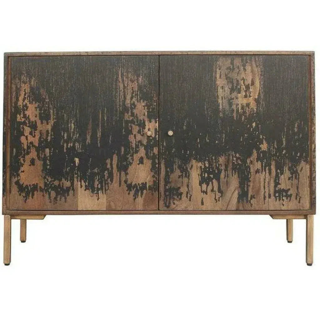 48 Inch Sideboard Small Black Rustic - LOOMLAN - Moe's Home - Sideboards