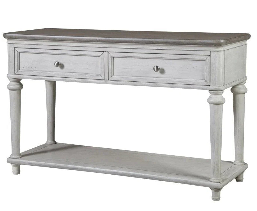 48" White Two - Tone Wooden Sofa Table - LOOMLAN - Panama Jack - Coffee Tables