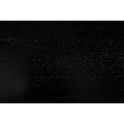 48" Zig-Zag Wood Black Round Dining Table-Dining Tables-Noir-LOOMLAN