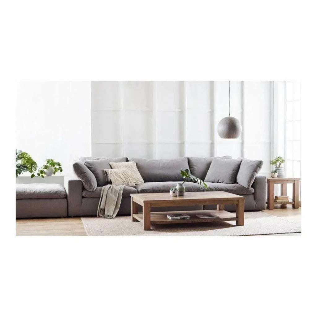 4PC Stain Resistant Grey Modular Lounge-Modular Sofas-Moe's Home-LOOMLAN